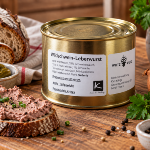 Wildschwein-Leberwurst - 400 g Dose